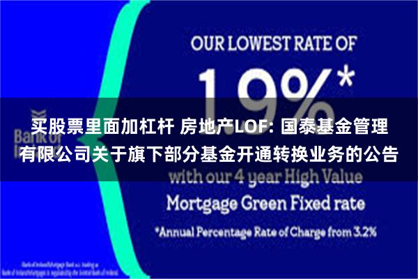 买股票里面加杠杆 房地产LOF: 国泰基金管理有限公司关于旗下部分基金开通转换业务的公告