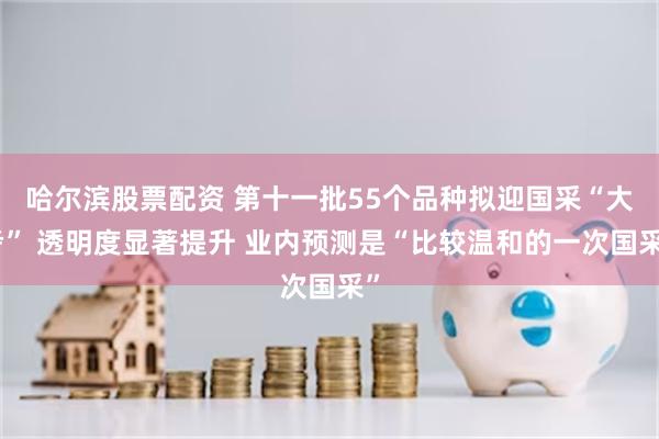 哈尔滨股票配资 第十一批55个品种拟迎国采“大考” 透明度显著提升 业内预测是“比较温和的一次国采”