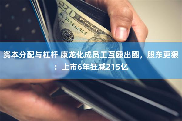 资本分配与杠杆 康龙化成员工互殴出圈，股东更狠：上市6年狂减215亿