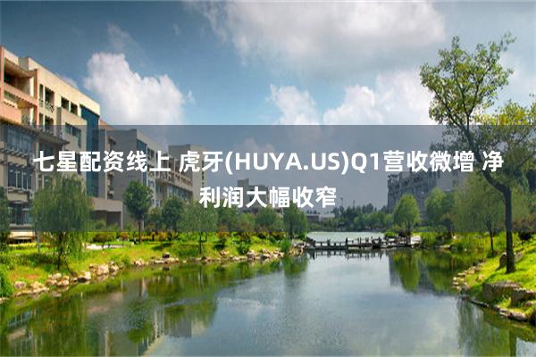 七星配资线上 虎牙(HUYA.US)Q1营收微增 净利润大幅收窄