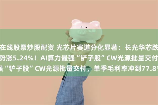 在线股票炒股配资 光芯片赛道分化显著：长光华芯跌9.39%，源杰科技逆势涨5.24%！AI算力最强“铲子股”CW光源批量交付，单季毛利率冲到77.8%