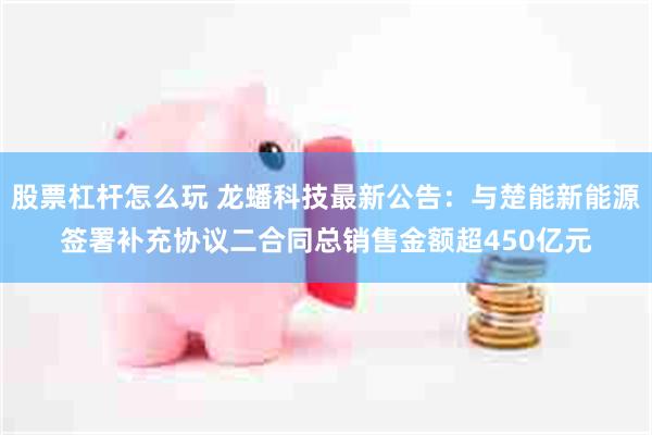 股票杠杆怎么玩 龙蟠科技最新公告：与楚能新能源签署补充协议二合同总销售金额超450亿元