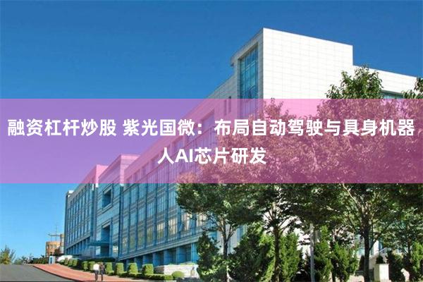 融资杠杆炒股 紫光国微：布局自动驾驶与具身机器人AI芯片研发