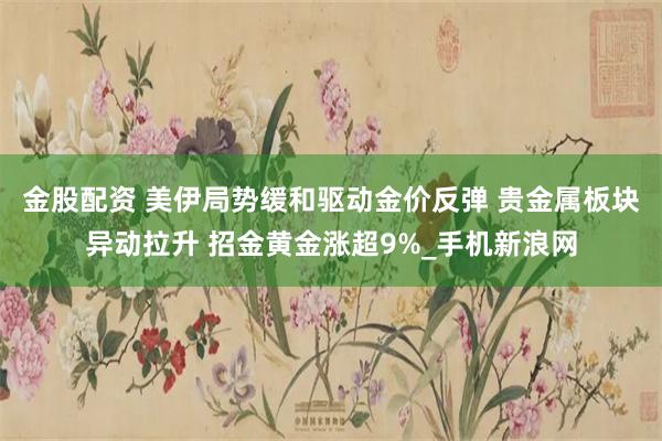 金股配资 美伊局势缓和驱动金价反弹 贵金属板块异动拉升 招金黄金涨超9%_手机新浪网